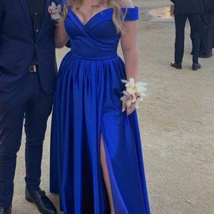 Mac Duggal Couture Royal Blue Ieena Formal Dress